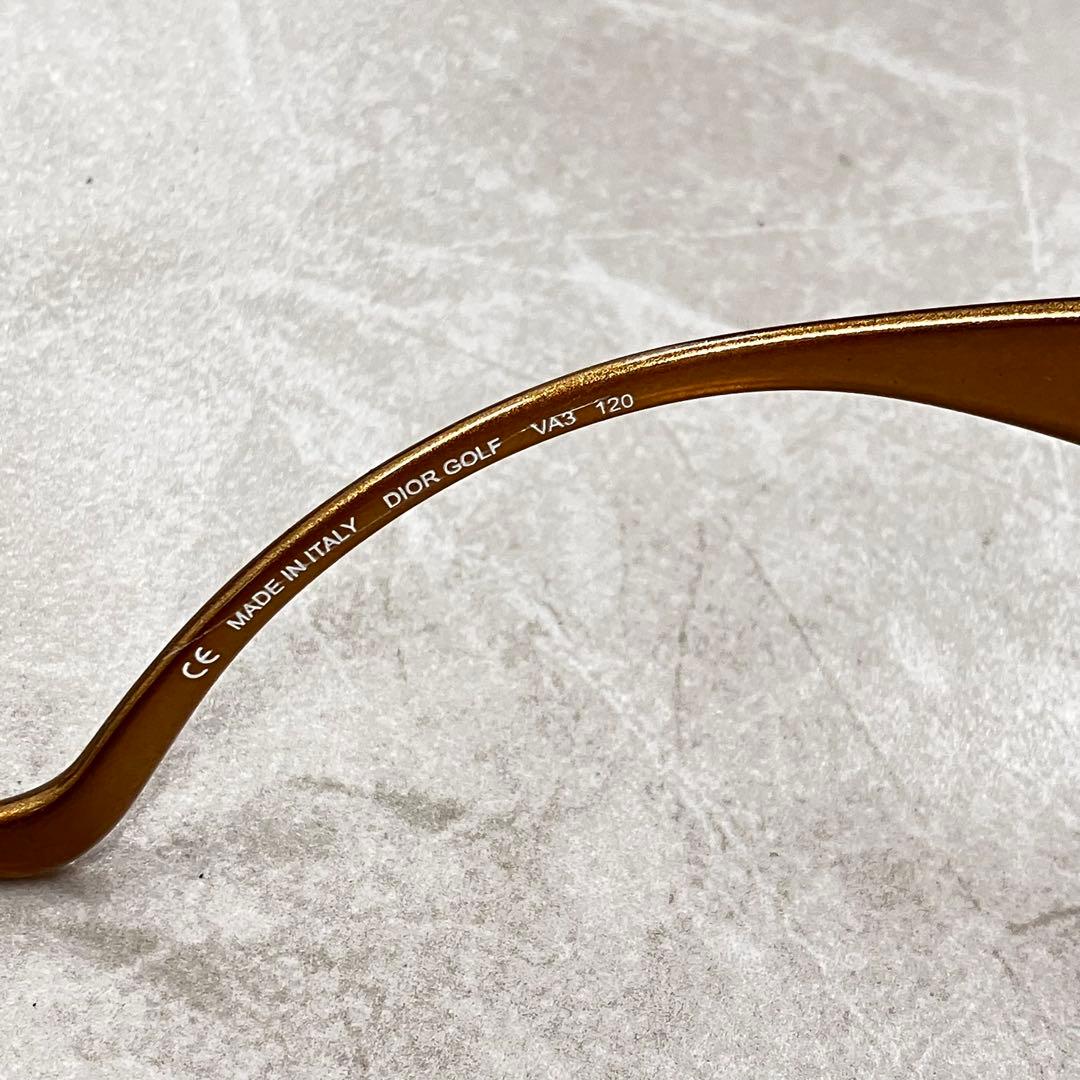 Dior GOLF サングラス ゴールド シールド型 ケース付 ディオール