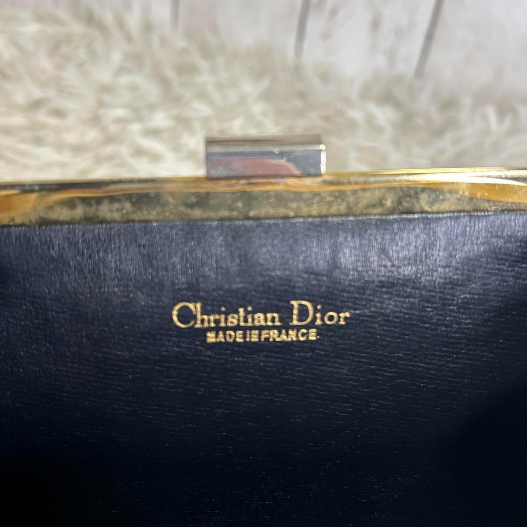 クリスチャンディオール オブリーク クラッチバッグ ジャガード　がま口