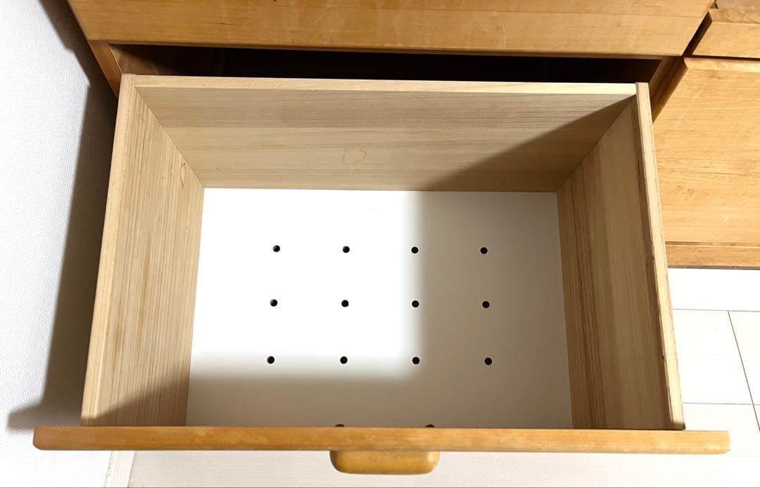 モモナチュラル　食器棚　カップボード　VIU-01+VIL-52