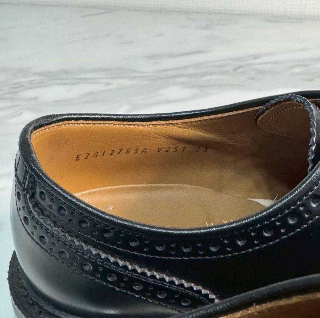 ブラックウィングチップビジネスシューズ