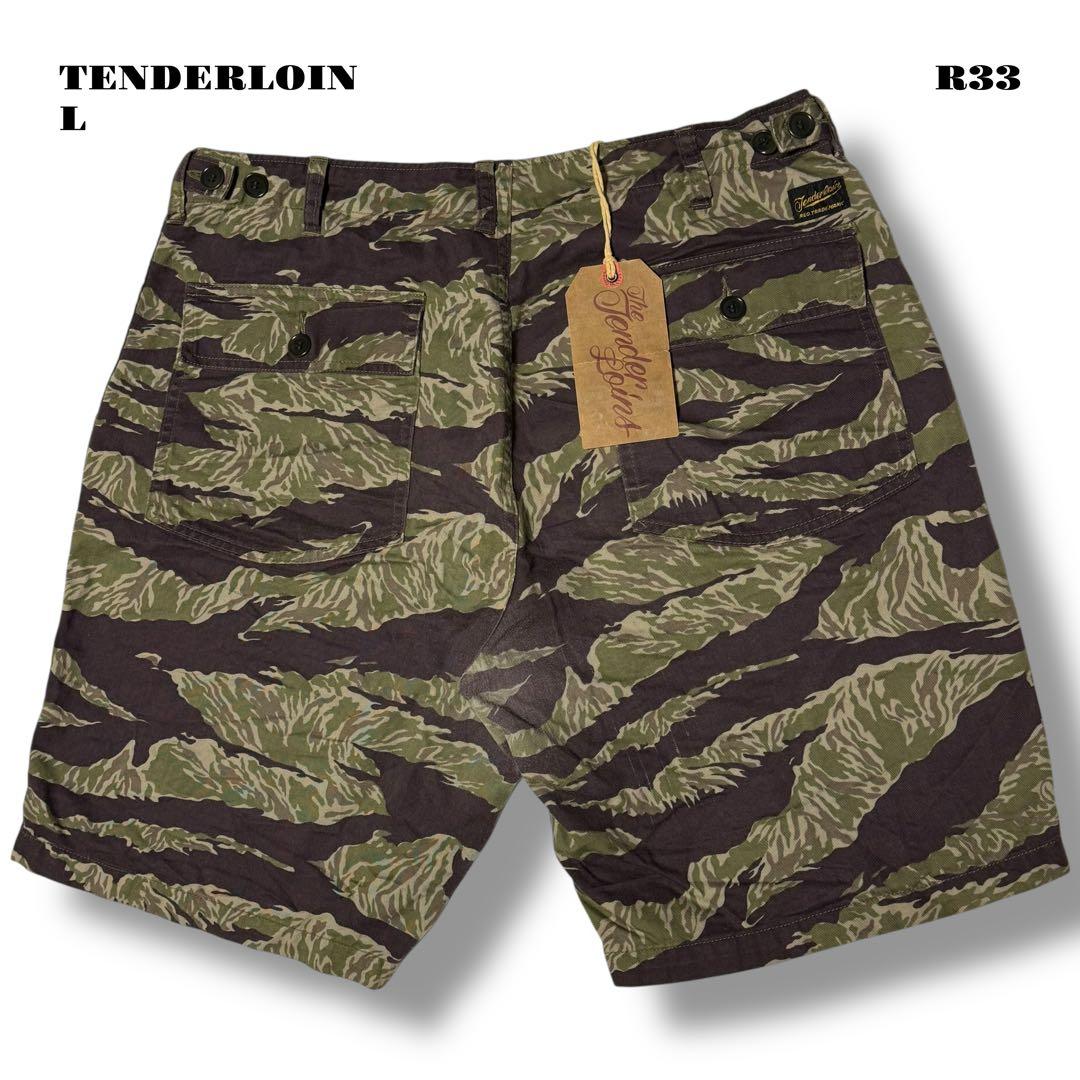 ★限定出品★ TENDERLOIN バンブーショーツ カモフラ CAMO迷彩緑L