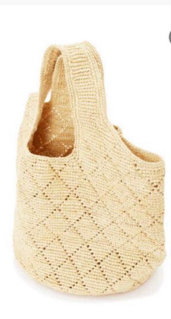 human woman／【ＩＶＡＨＯＮＡ】ラフィアトートバッグ