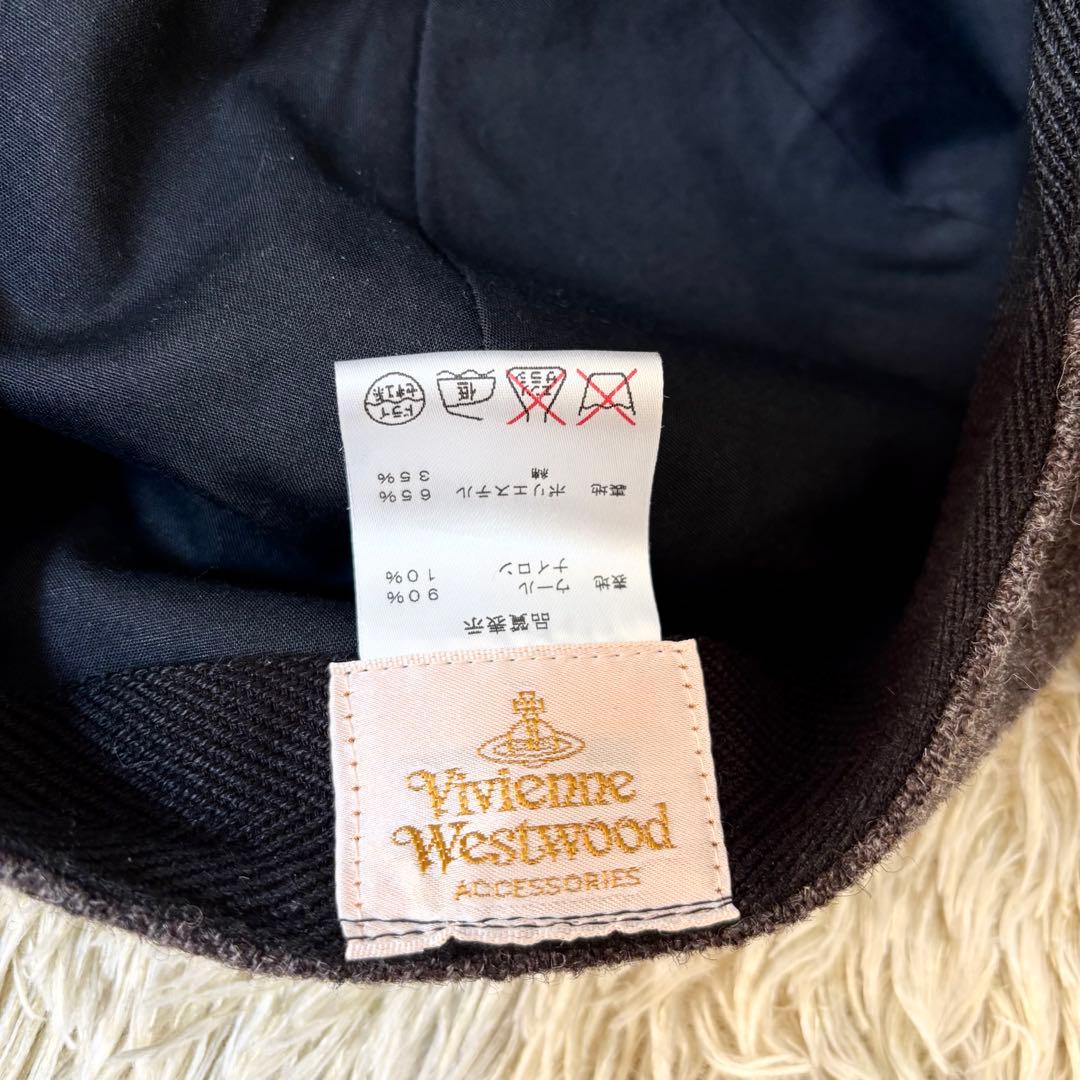 希少品✨ヴィヴィアンウエストウッド キャスケット キャップ オーブ ロゴ 刺繍