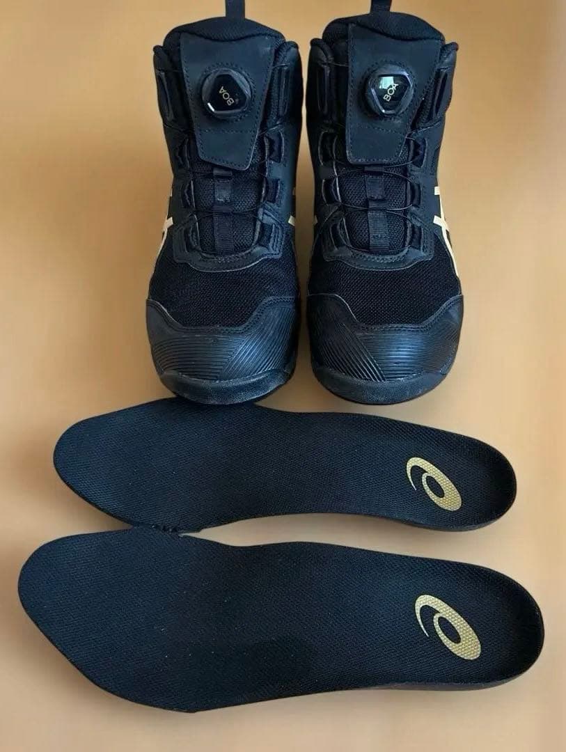 アシックス安全靴ブラックTSBOAシステム限定色WINJOBCP214 25cm