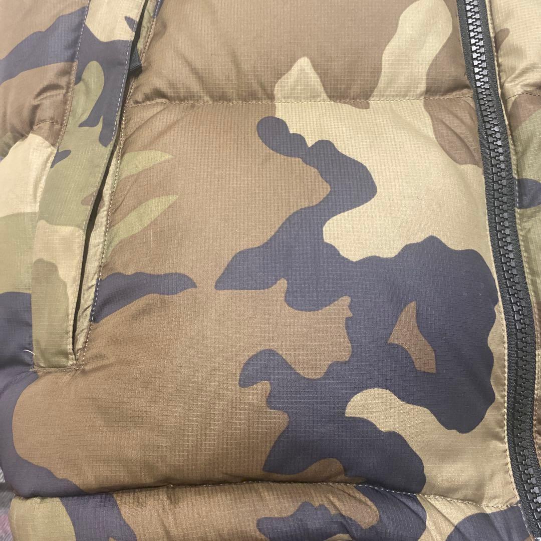 THE NORTH FACE ザノースフェイスヌプシダウンベストXL 迷彩カモ