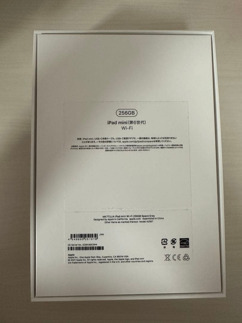 g*1様 iPad mini (第6世代) 256GB Wi-Fi+Smart