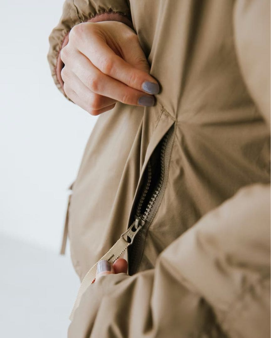 北欧暮らしの道具店　中綿コート　カーキ