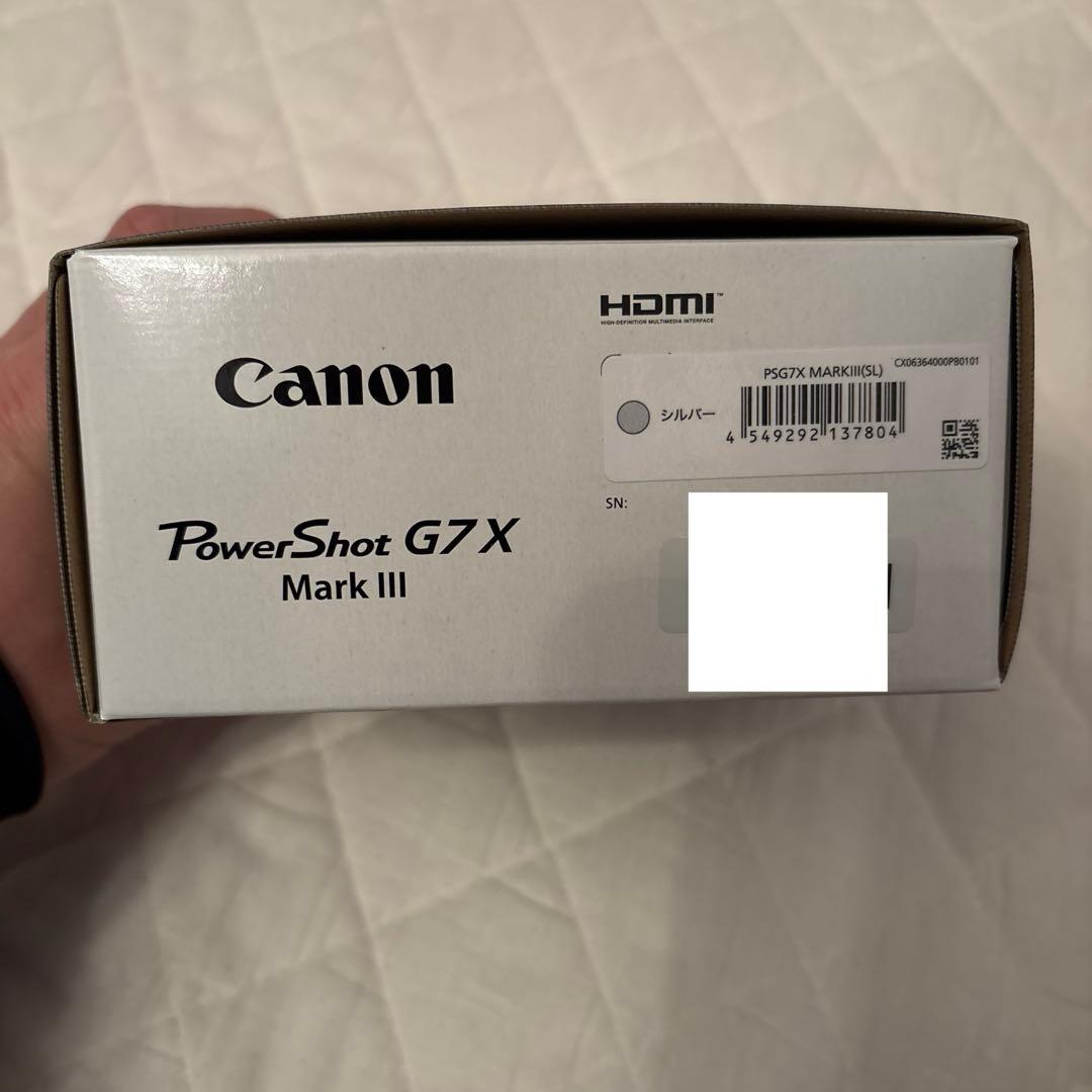 [新品] Canon PowerShot G7XMarkⅢ シルバー