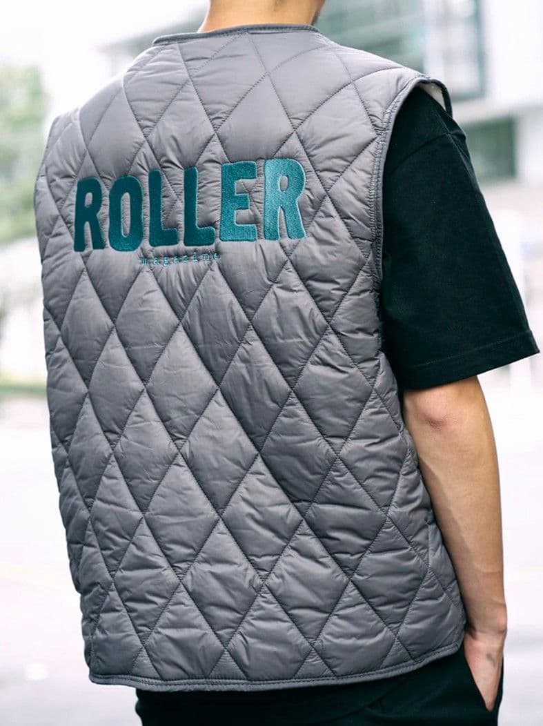 ■ROLLER magazine キルティングベスト F ファー RIPPER■