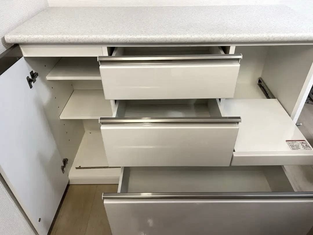 ニトリ　キッチンカウンターアルミナ2 120CTホワイト