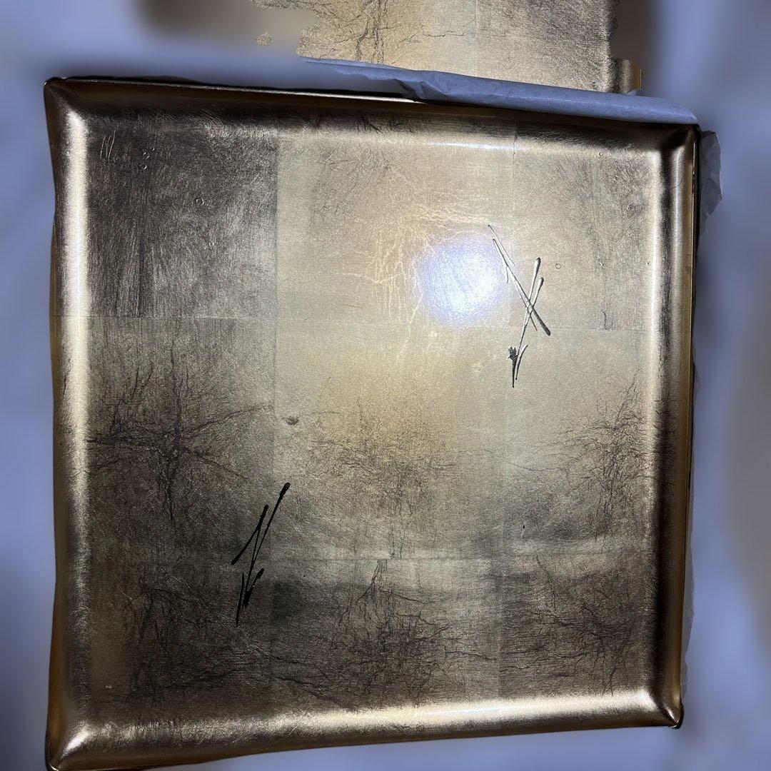 金箔　漆器 盆 31cm角　お盆　膳　9枚セット