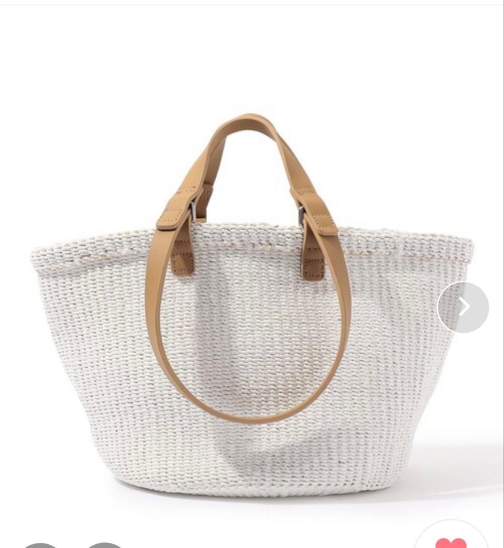 ちゃー Bucket Baggage ホワイトバケットバッグ