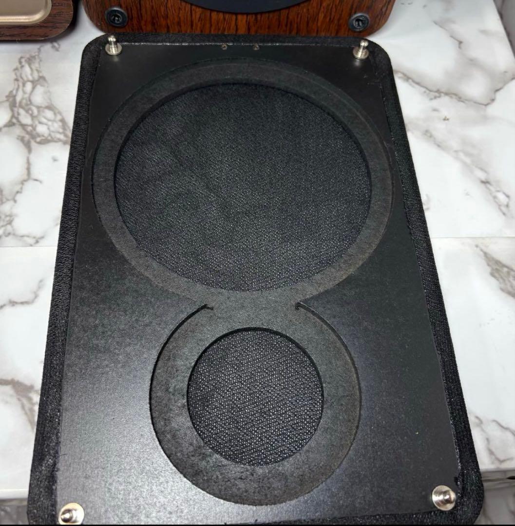 美品　SMC-300BT 真空管ハイブリッドアンプ搭載 ステレオ　木目　ブラウン