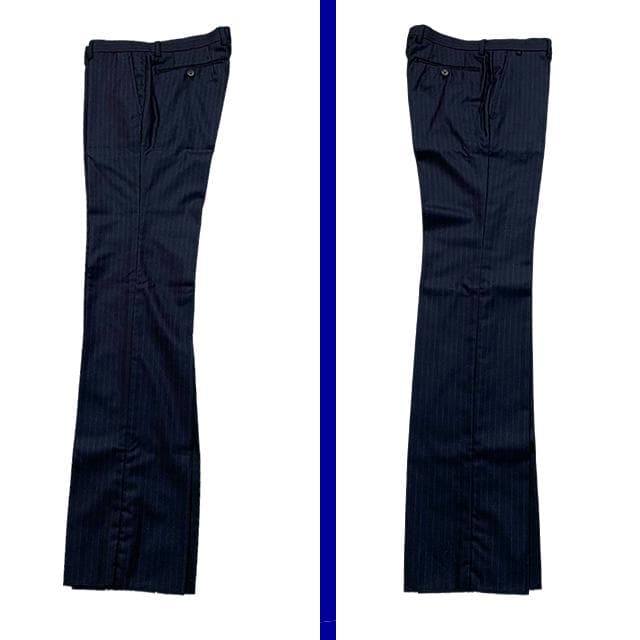 未使用タグ✨️シルク混 COMME CA MEN スーツセットアップ ストライプ