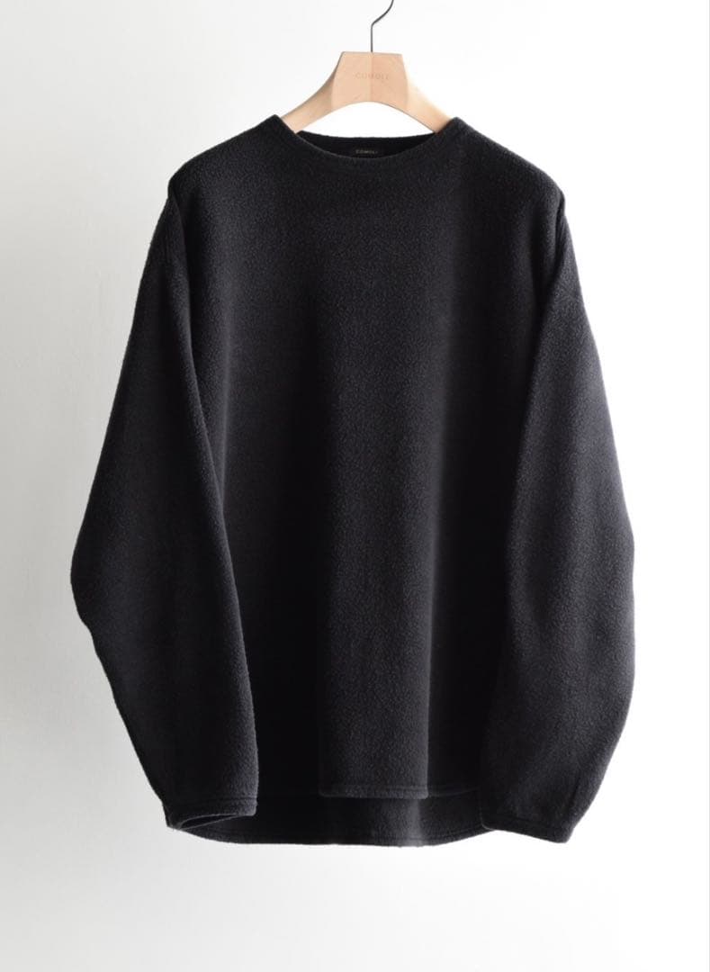 【新品未使用】Comoli 25AW シルク フリース クルーネック size1