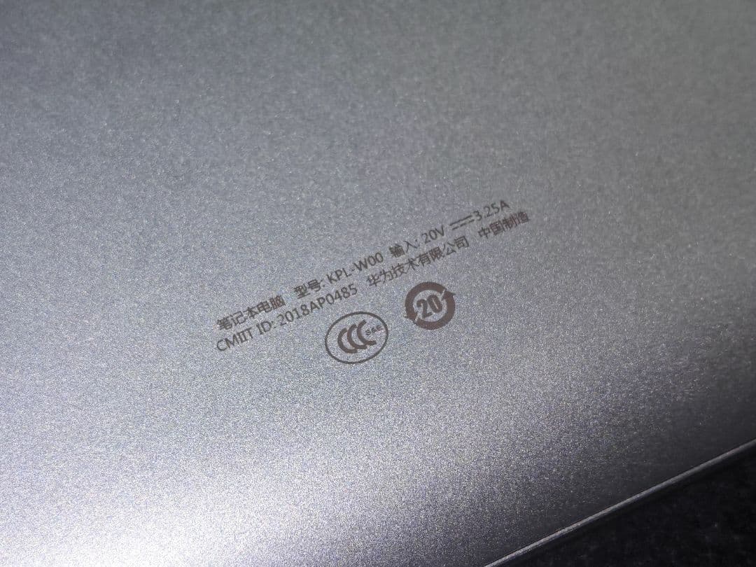 Windowsノート本体 HONOR MagicBook Ryzen5 2500U+8GB+256GB