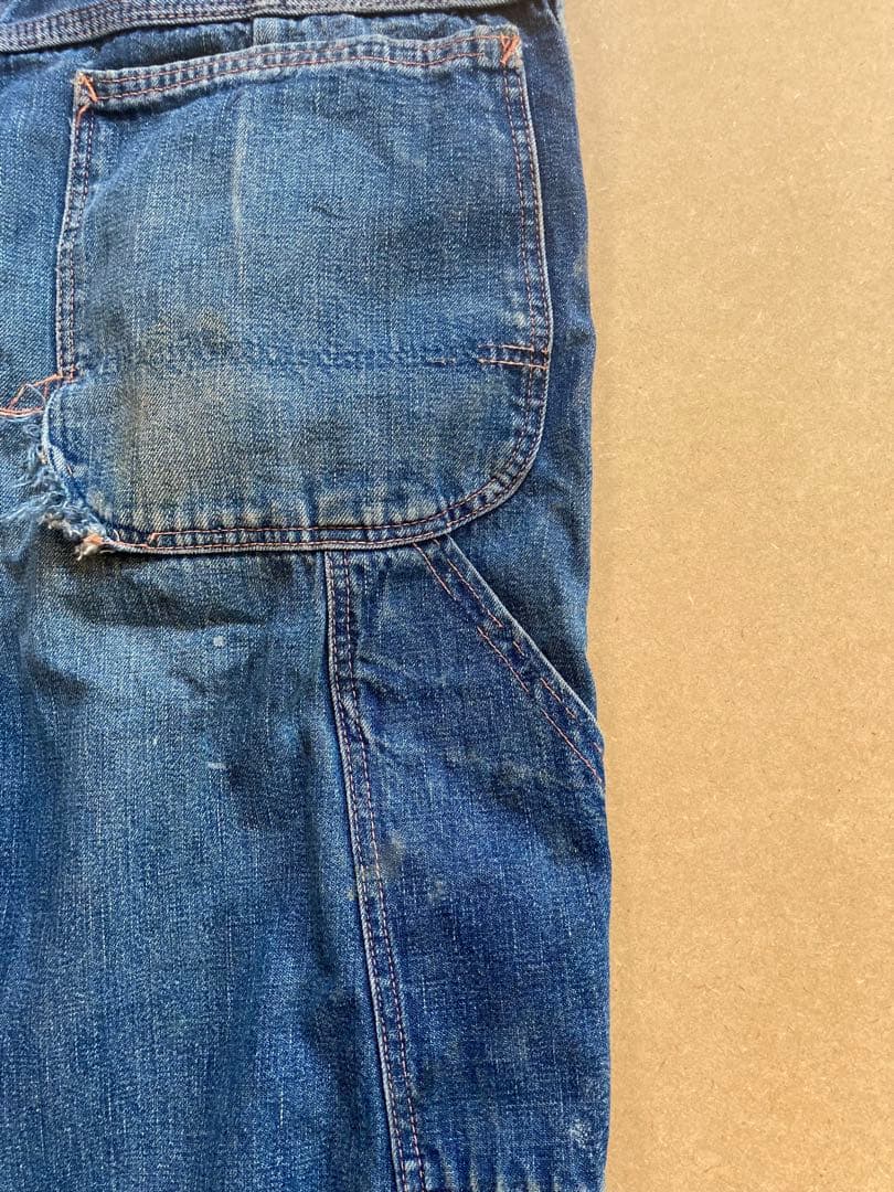 ビンテージ　ビックマック　ペインターパンツ　縦落ち　デニム　レア　古着　USED