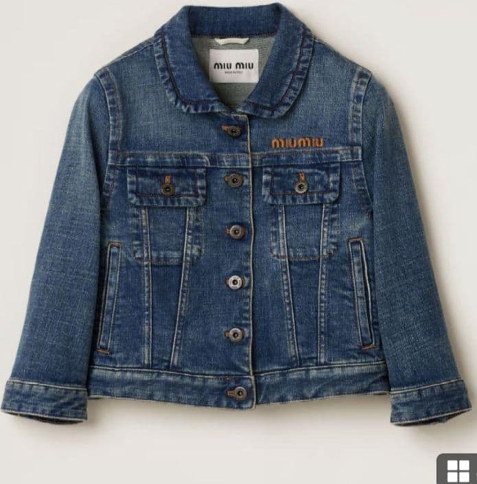 MIU MIU ミュウミュウ　デニムジャケット　サイズ42