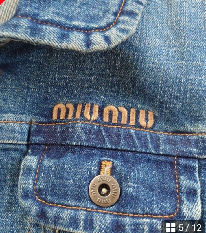 MIU MIU ミュウミュウ　デニムジャケット　サイズ42