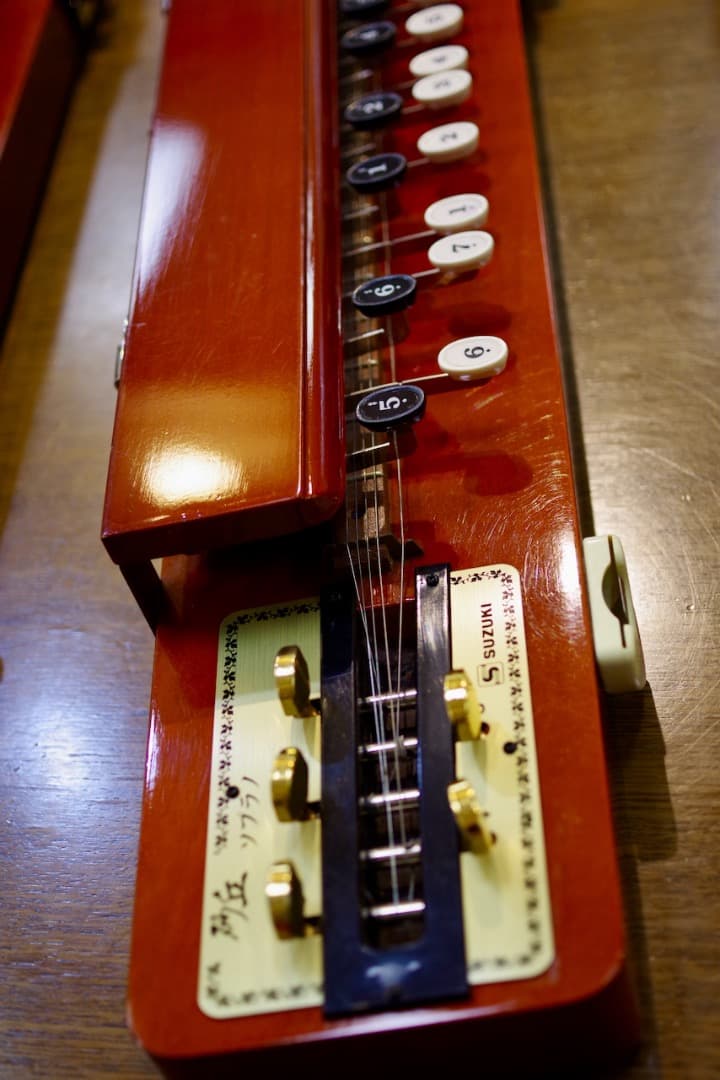 スズキ大正琴「砂丘」4本（ソフトケース付）