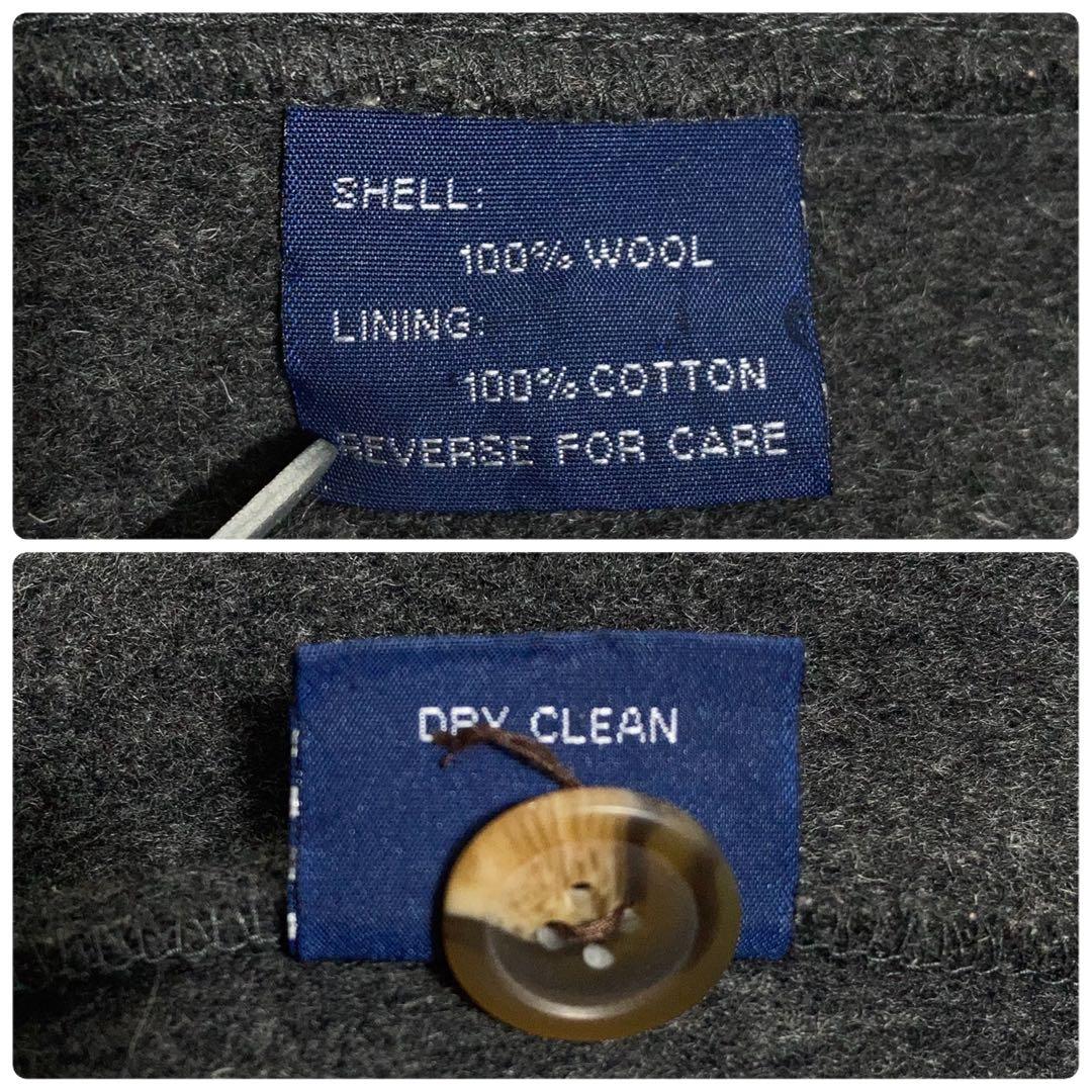 【90s USA製】RALPH LAUREN ダッフルコート ウール グレー.