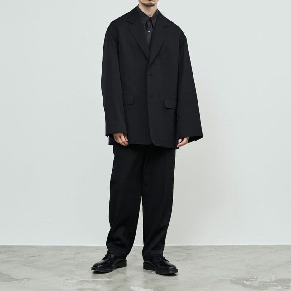 【定番】Scale Off Wool Tapered Trousers