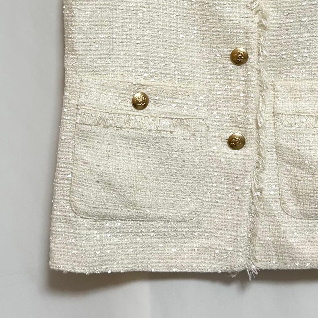 0154 JUSGLITTY ツイードジレ 1サイズ 朝比奈彩さん着用