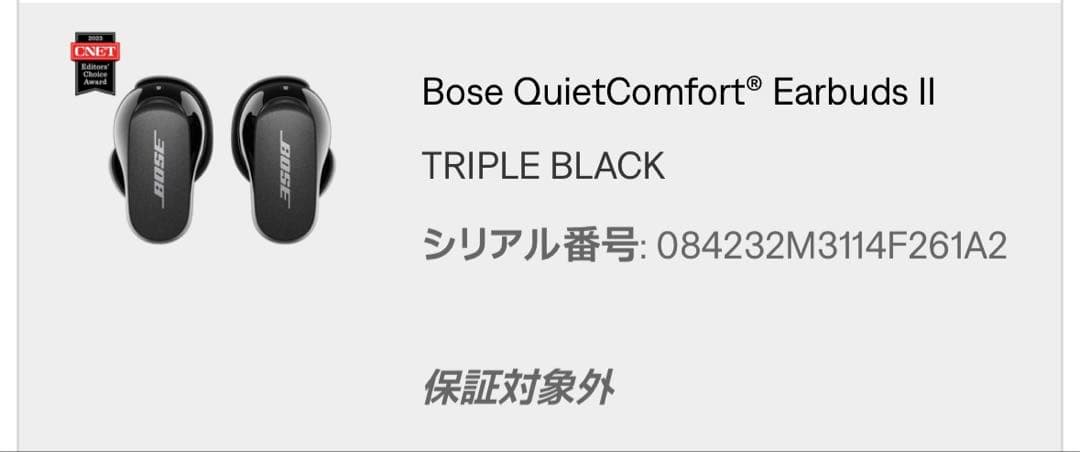 Bose QuietComfort Earbuds II 中古