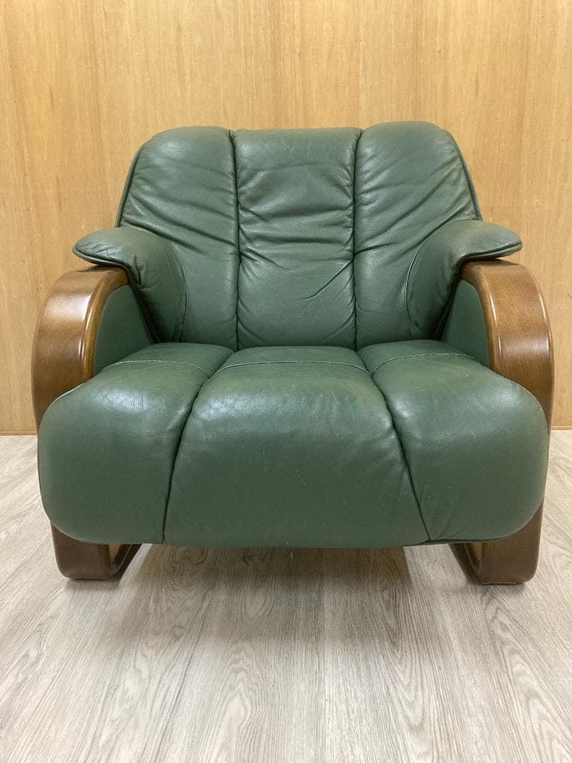 ミ*ン様 冨士ファニチア　FUJI FURNITURE 　本革　1人掛けソファ