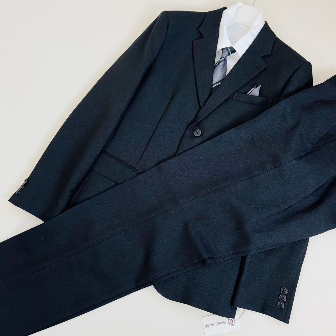 2643【新品タグ付き】レディフレディ 170cm キッズフォーマル スーツ 黒