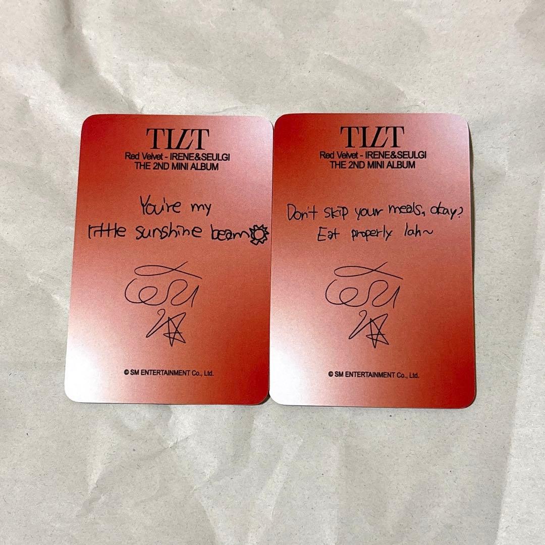 Red Velvet アイリーン TILT シンガポール サイン会 特典 トレカ