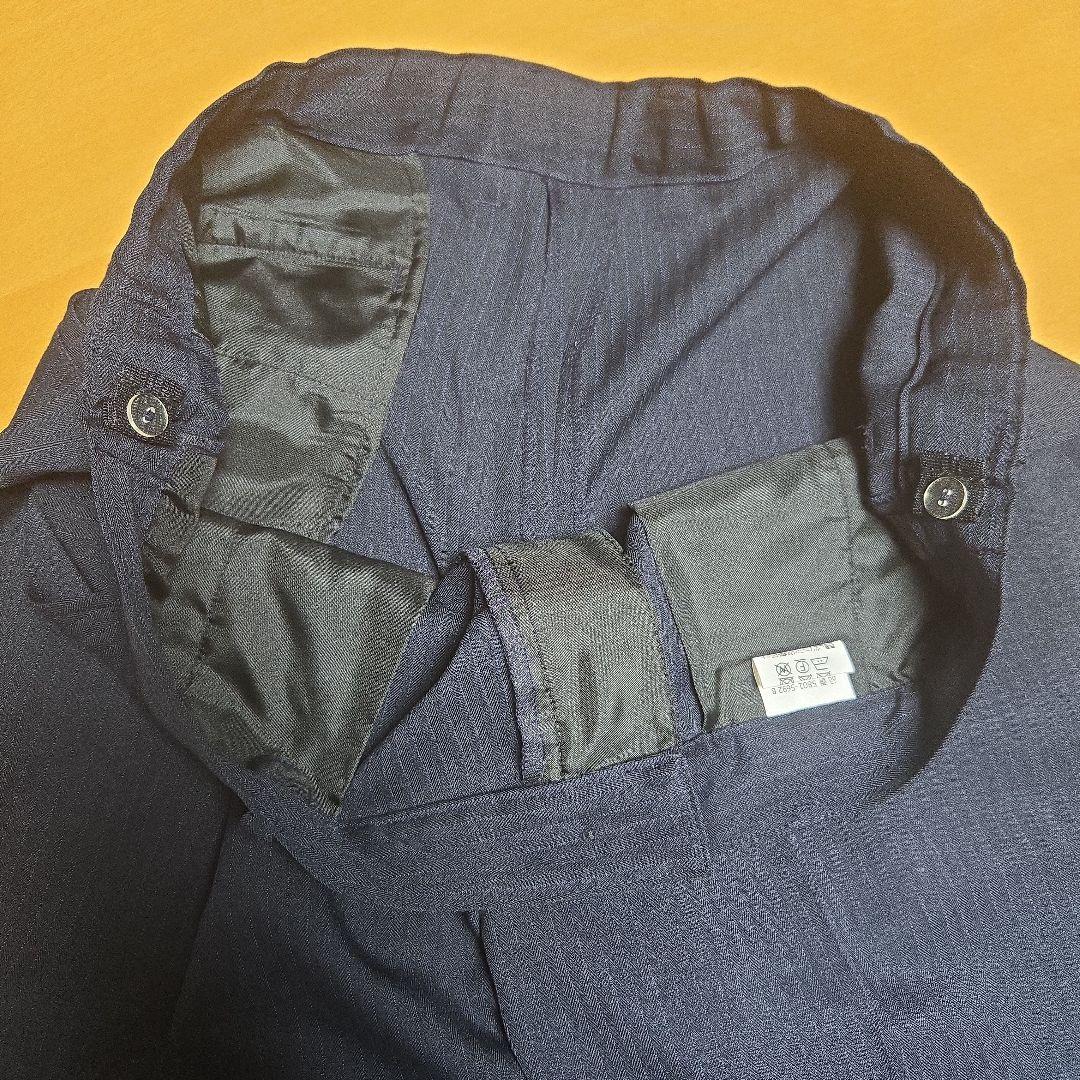 美品　レディフレディ　160B　スーツ5点セット　紺　卒服　ストライプ　キャット