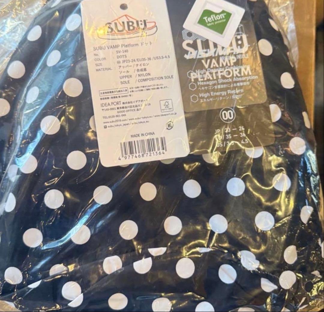 SUBU VAMP Platform サンダル 00サイズ ドット柄