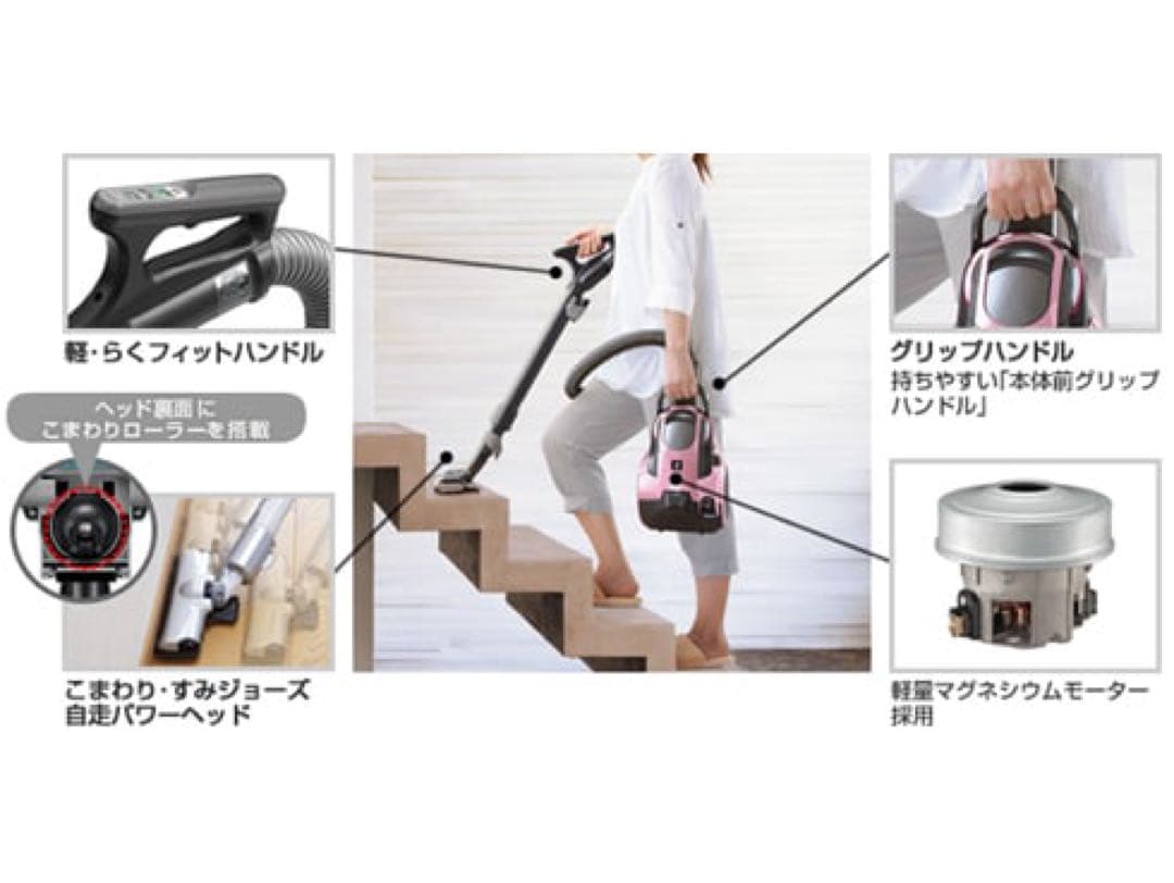 SHARP サイクロンクリーナー　EC-PX200-P メタリックピンク
