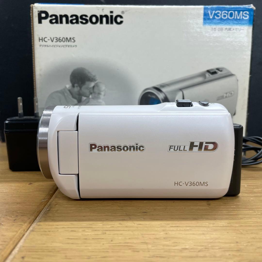 動作品 美品 Panasonic HC-V360MS ビデオカメラ 2017年製