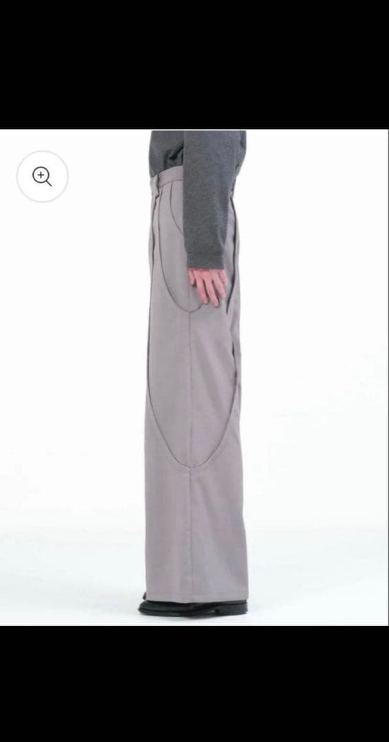 パンツ GOAT ESSENCE TUCK WIDE PANTS gray size2