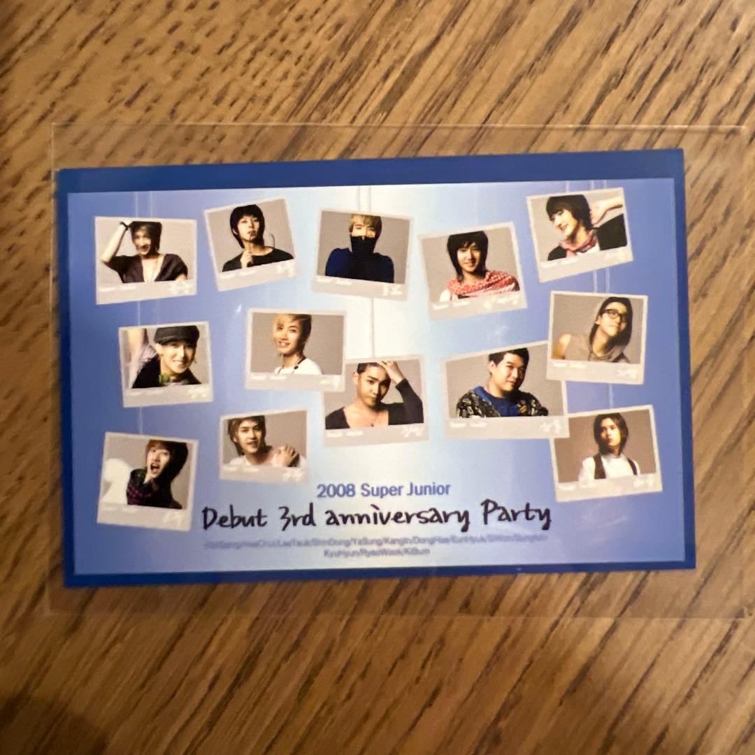 【貴重】superjunior 2008年 3周年 トレカ ドンヘ