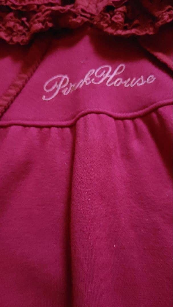 ピンクハウス　2022　フリル使いフーディチュニック　定価30800円