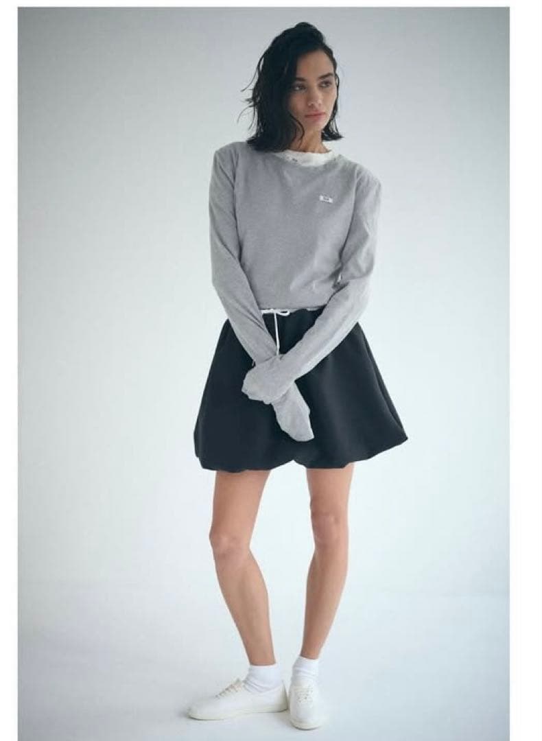 SEA グレー ヴィンテージコットン L/S TEE ロンT シー rie