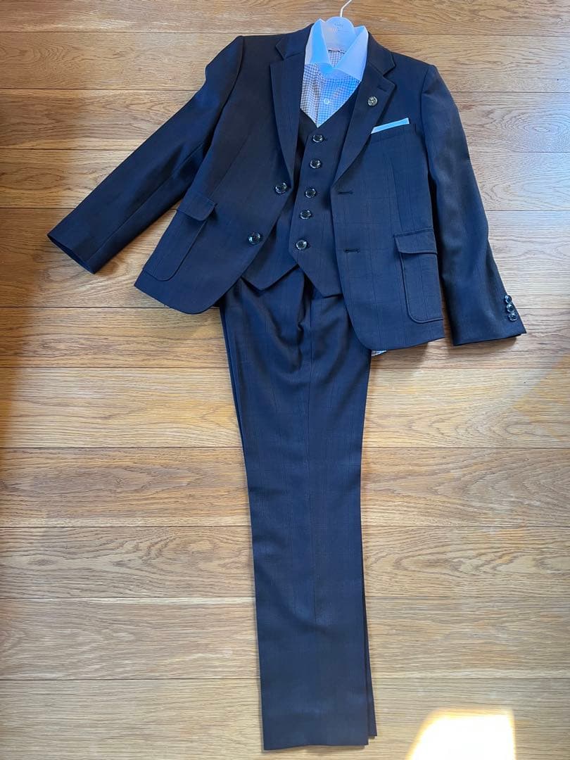 卒業式　男の子　スーツ 150　5点セット　入学式　発表会　子ども　スーツ