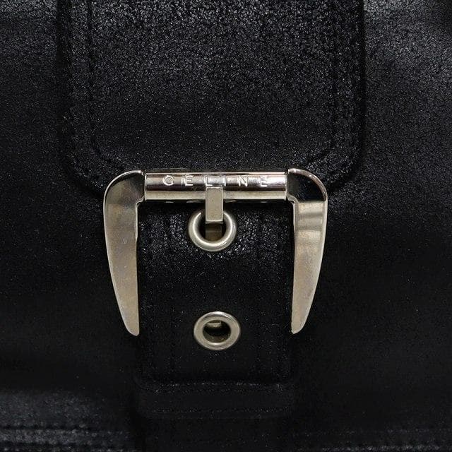 セリーヌ CELINE ヴィンテージ クラック加工 レザー ハンドバッグ