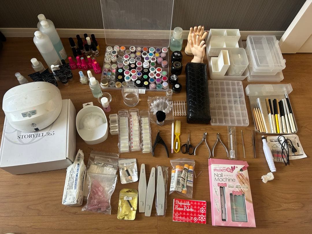 ネイルアート用品セット ライト、ネイルマシン付き