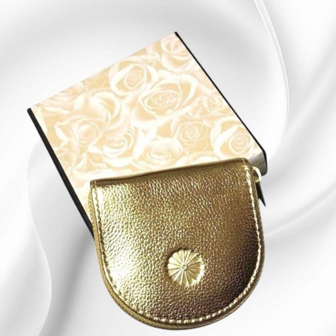 皇居　財布　馬蹄型ケース　ゴールド