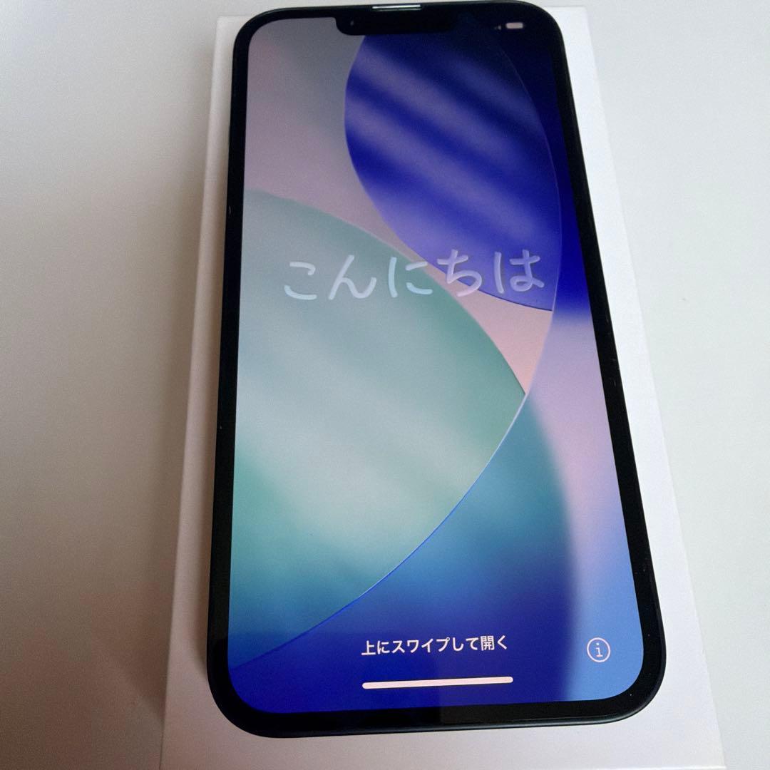 iPhone 13 本体128GB ミッドナイトsimフリーガラスフィルム2枚付