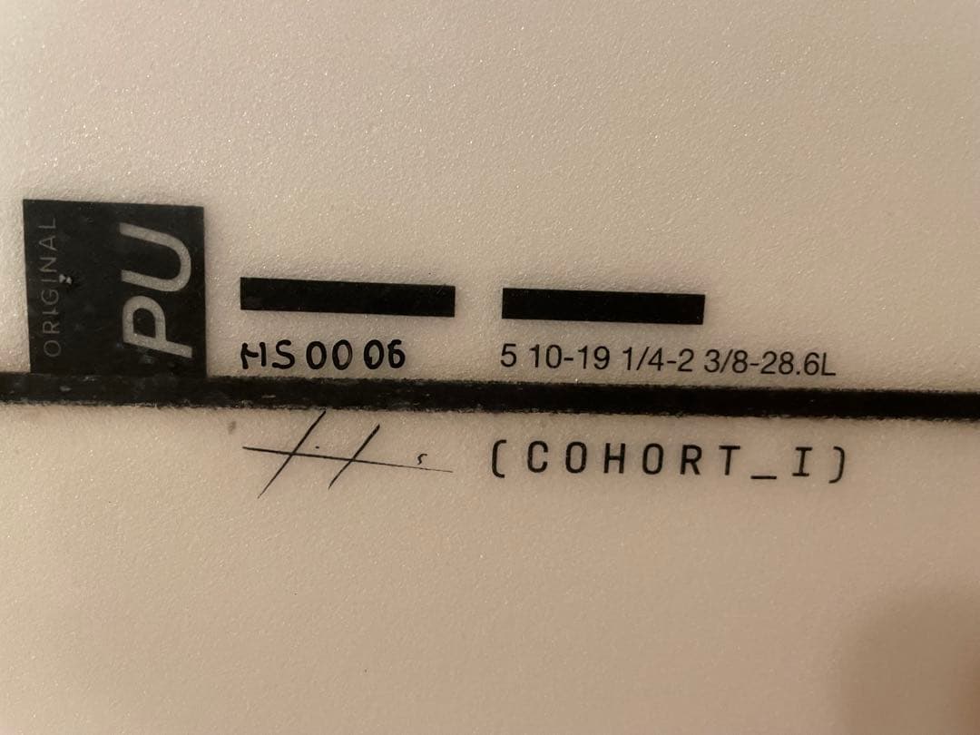 ヘイデンシェイプス　ショートボード コホート　PU 5'10 28.6L