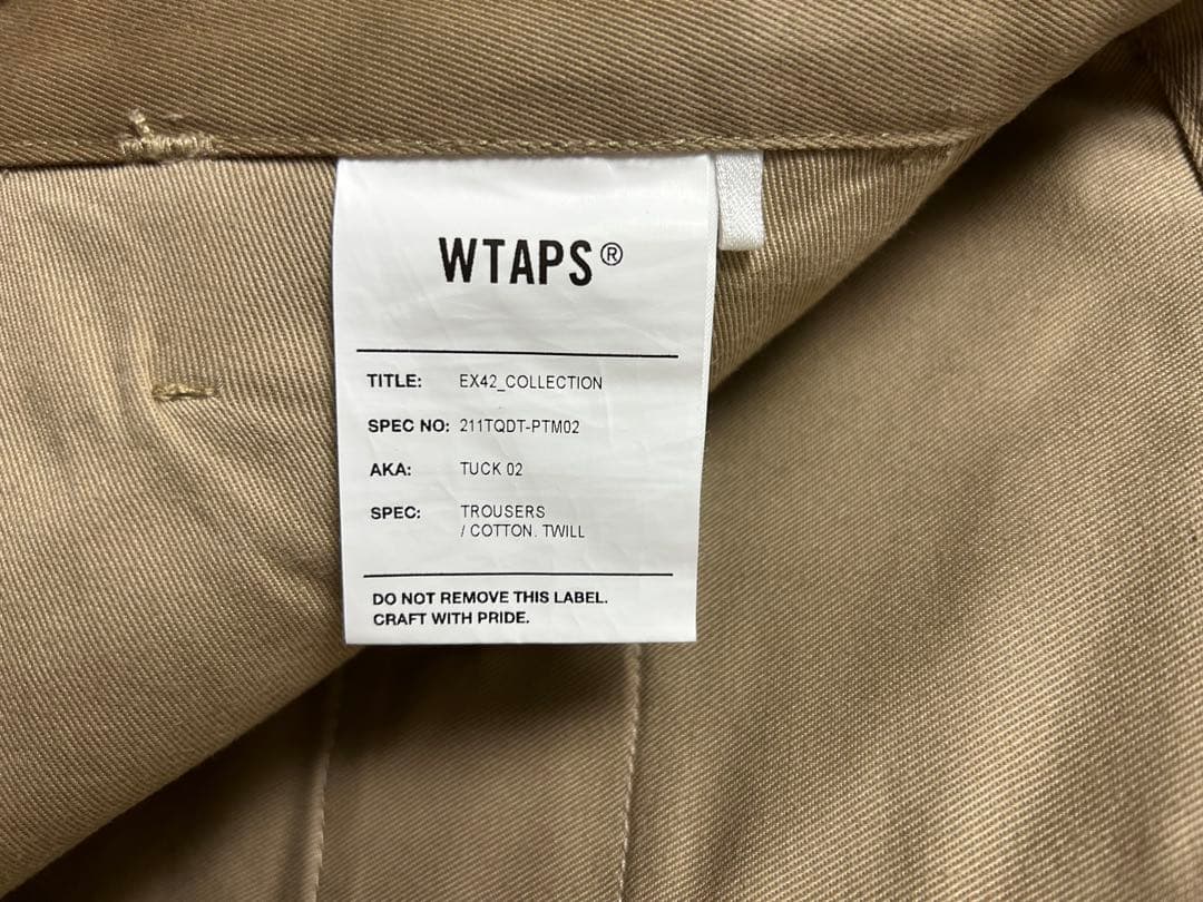 パンツ WTAPS TUCK 02 TROUSERS / COTTON. TWILL