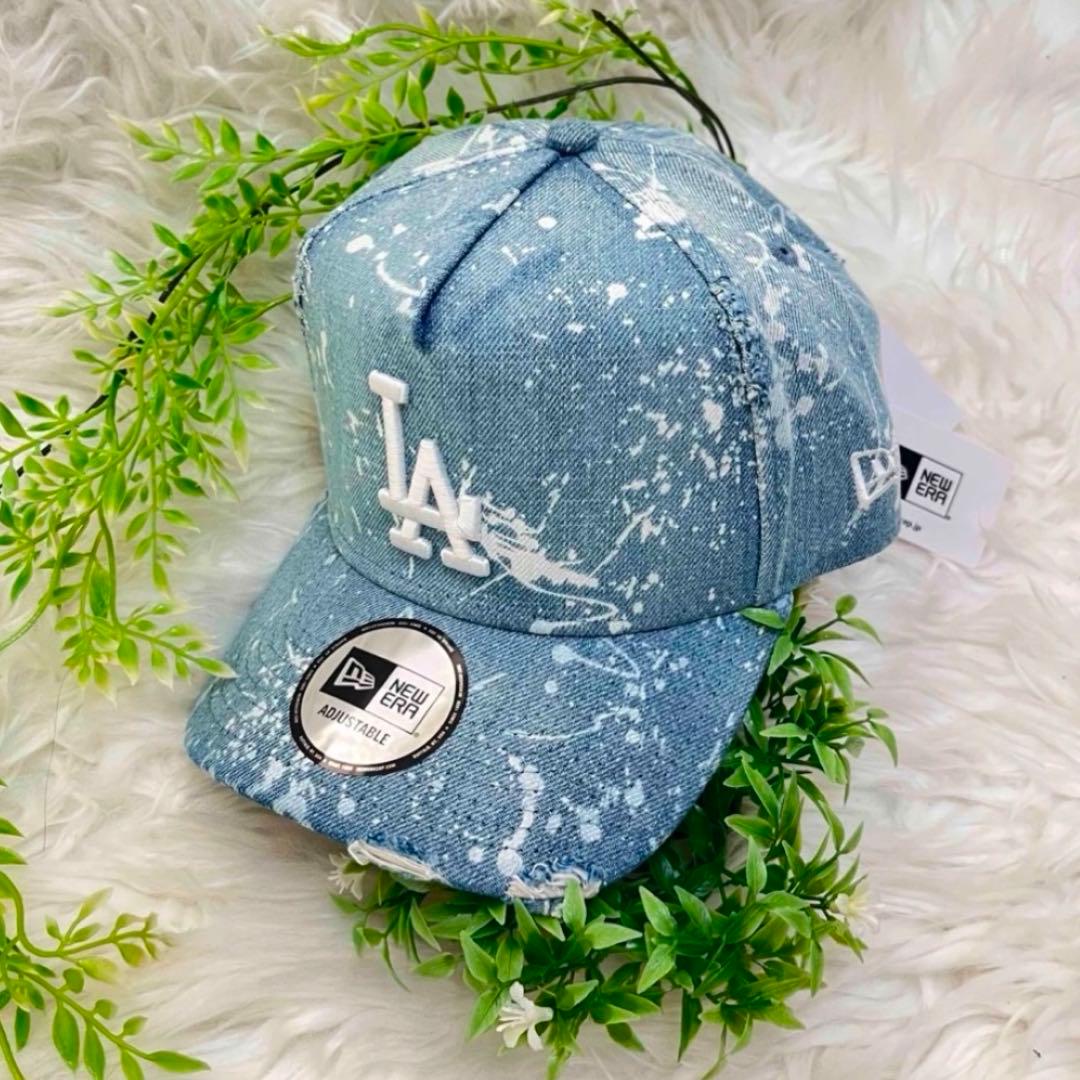 新品 NEWERA LA ニューエラ ダメージ デニム キャップ スナップバック