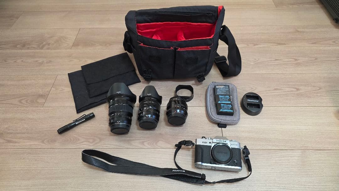 【フルセット】Fujifilm XT20 ミラーレスカメラ 3本レンズ付き