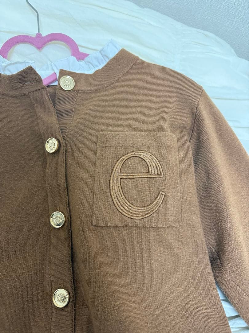 EIMY ISTORIE Attached collar ニットカーディガン