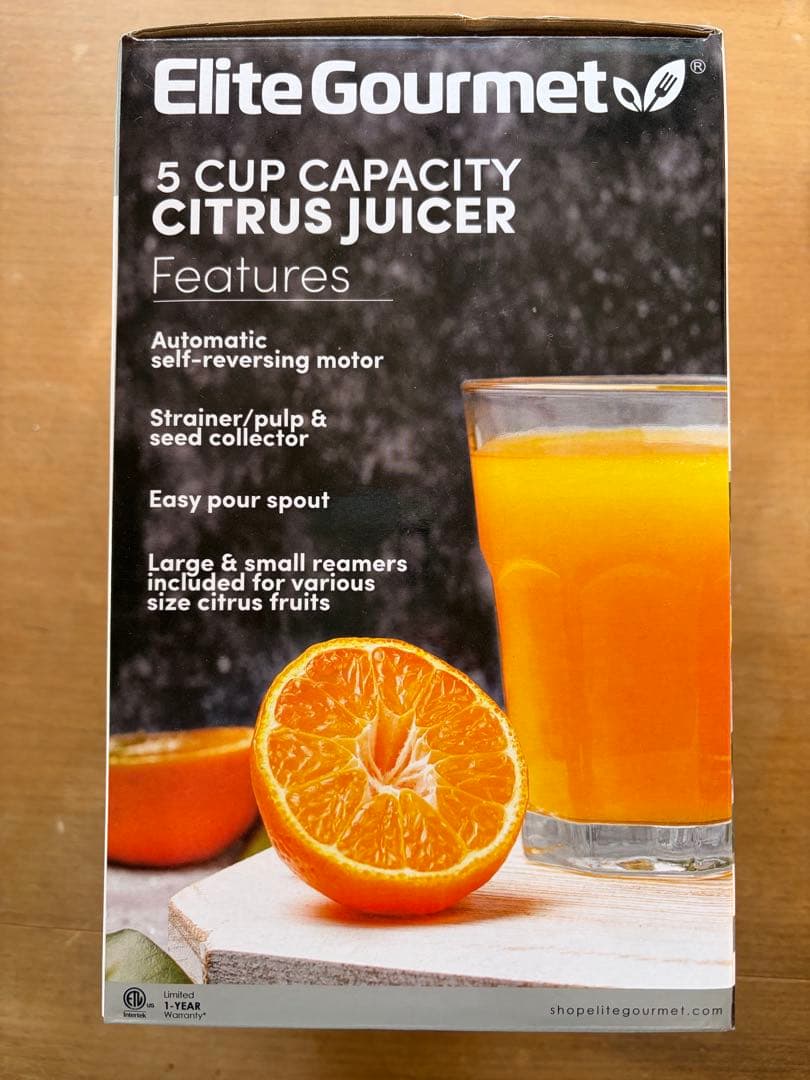 Elite Gourmet エリートグルメ ジューサー• スクイーザー